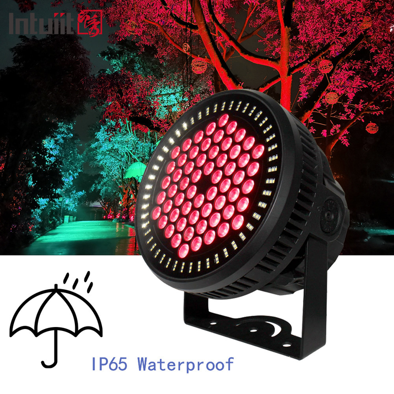 60*12W RGBW 4in1 IP65 Outdoor DJ Stage Lighting impermeabile DMX LED Par Light per eventi Illuminazione concerti