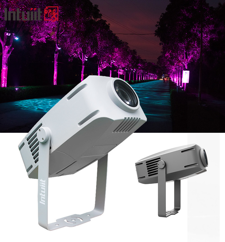 Indoor IP65 Acque resistenti Led 200W Gobo Effect Light Colorful Logo Projector Parco luci a LED
