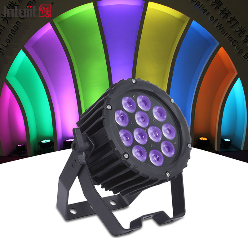 Mini luminaria DMX 12X3W rgbw illuminazione disco led par può luci da palco per dj disco party
