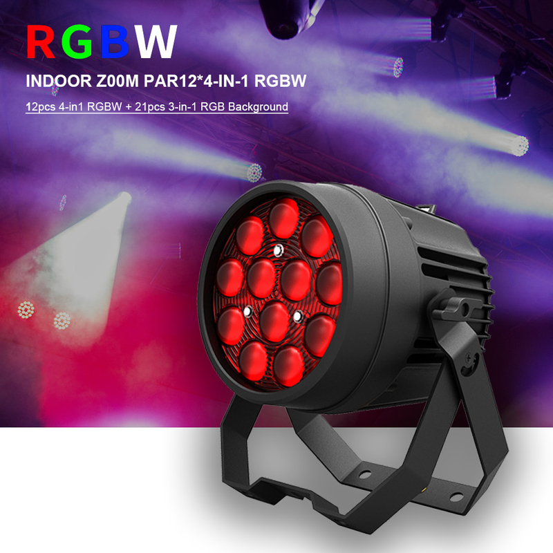 12x10W Potenti luci disco DMX 512 Suono attivato LED Par può luci da palcoscenico
