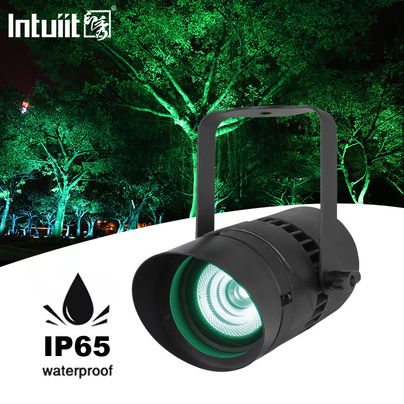 Spot Light 15W DMX512 RGBW Nera di raggio stretto Direzionale Paesaggio Giardino Luce per Giardino Giardino Parete Patio