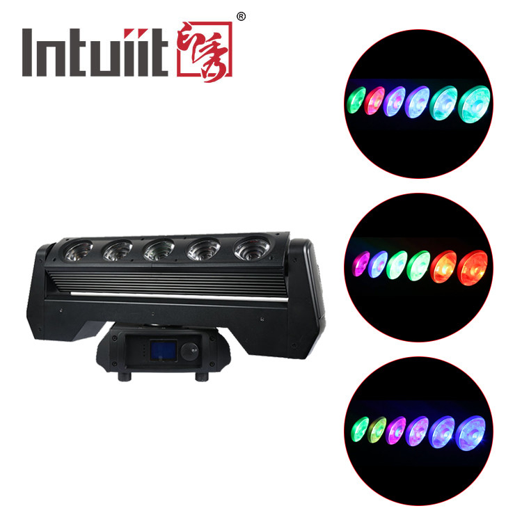 Barra luminosa rotante a testa mobile RGBW 5x40W Illuminazione scenica professionale Luce a testa mobile per prestazioni da club 4in1