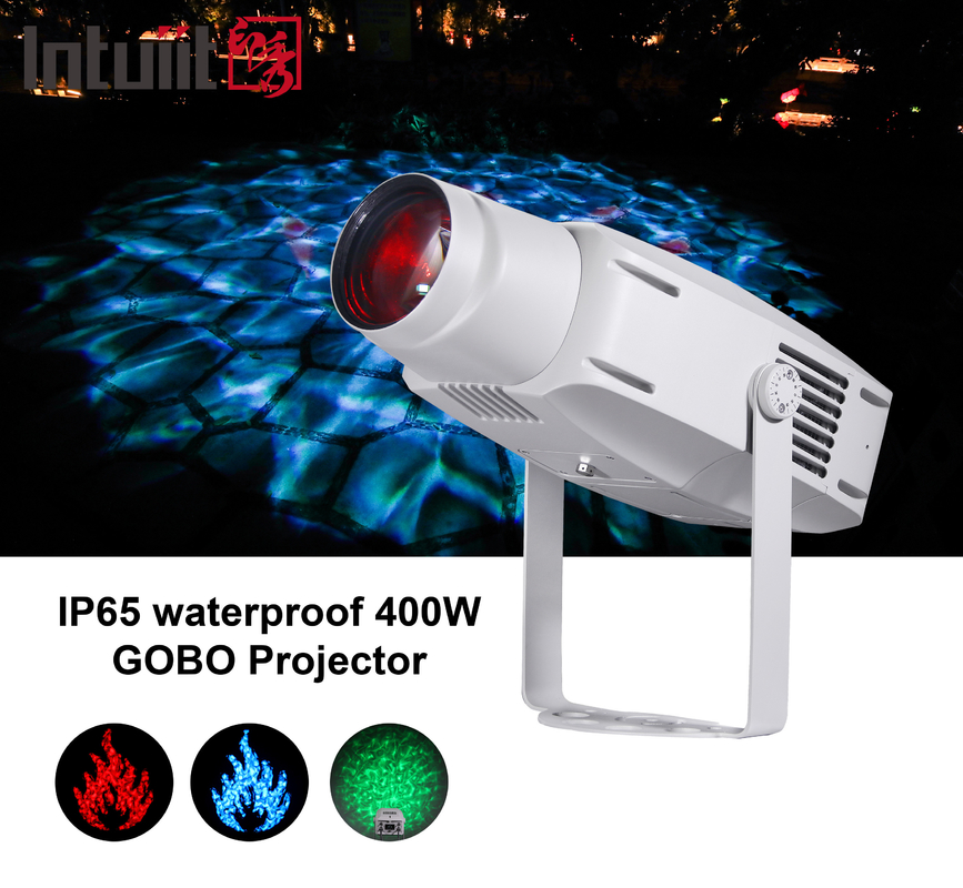 400W di alta potenza Gobo fuori Gobo proiettore ondulato luce Effetto d'onda di acqua Proiezione luce di modello d'acqua