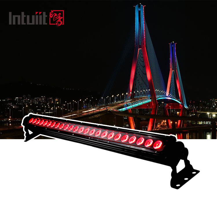 24pcs Led Wall Wash 20X9W Bar di illuminazione esterna 3in1 Con luci Dmx per edifici esterni