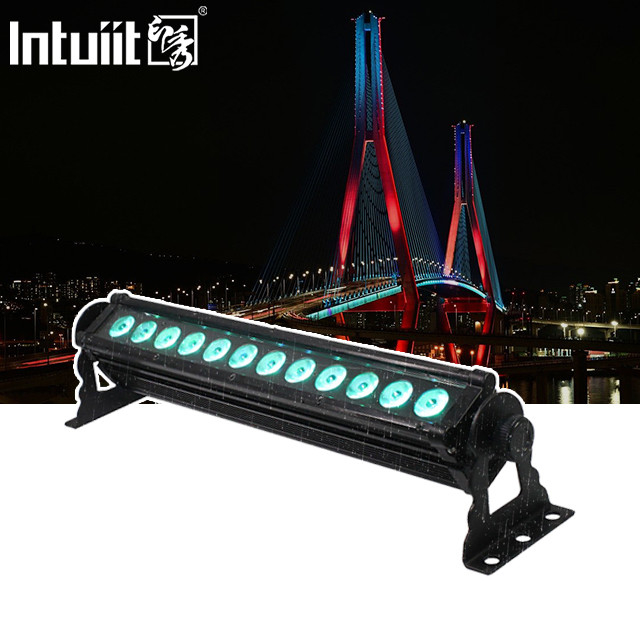 Lampada a LED per paesaggio idraulica per esterni Lavatrice di pareti DMX 12X3W Lampada lineare a parete RGB