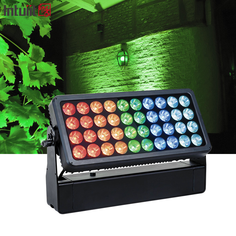 40x10W RGBW 4 in 1 Proiettore a LED IP65 Acque resistenti Luce da palco DMX512 Controllo DJ Disco Equipaggiamento Performance Outdoor
