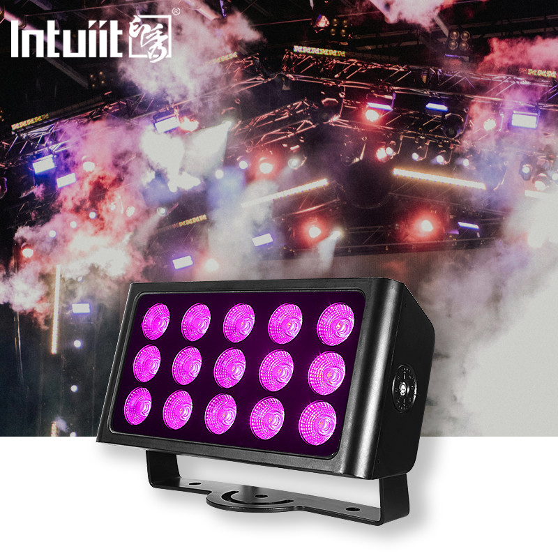 Luce da palcoscenico 15x5w RGBW Dj Lights Bar DMX512 Uplight Bar per nozze Disco Party Stage Lighting