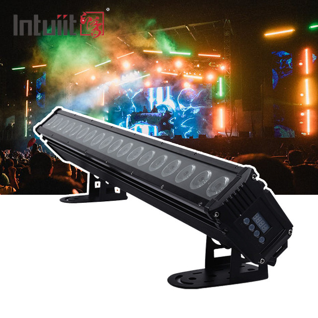 18x8W led wall washer bar di illuminazione esterna 4in1 con luci dmx512 per edifici esterni