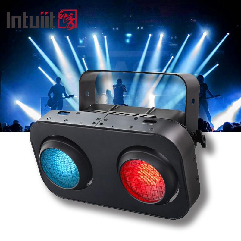 Dmx512 Strobe Amber Caldo Bianco 2x90W 2 Occhi Led Audience Blinder Light Led Cob Blinder