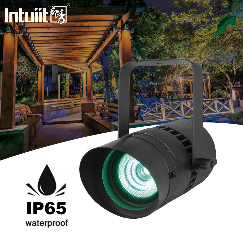 Proiettore all'aperto a LED RGBW 15W Proiettore impermeabile con angolo di raggio stretto 4,5 gradi Paesaggio Strada Giardino Proiettori quadrati