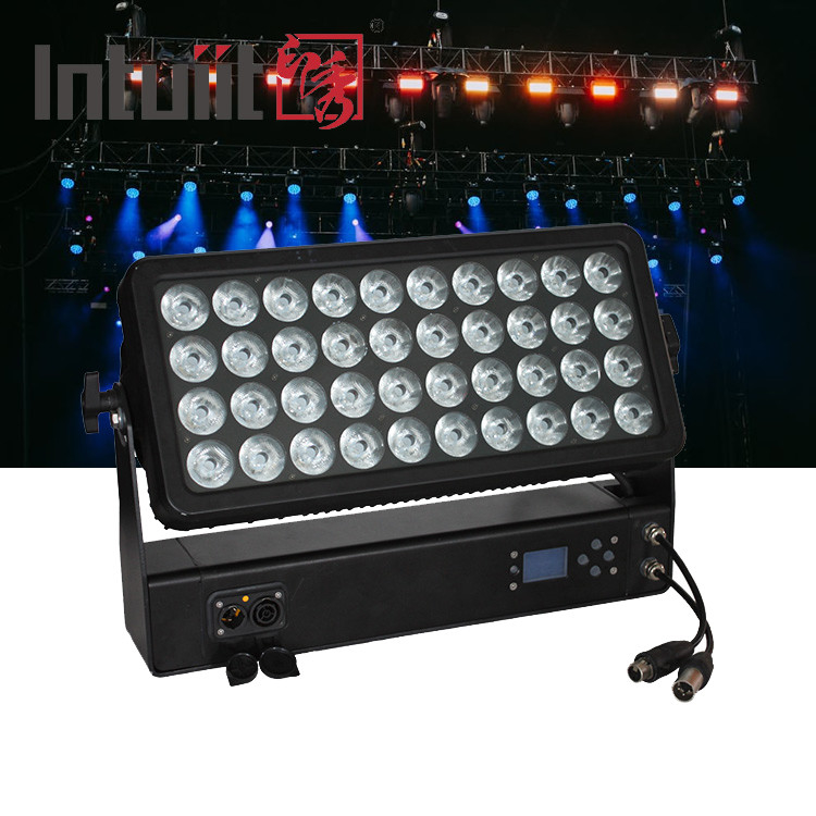 City Color Wash 400W Led Wall Washer Light RGBW 4in1 Legatura di alluminio IP65 DMX512