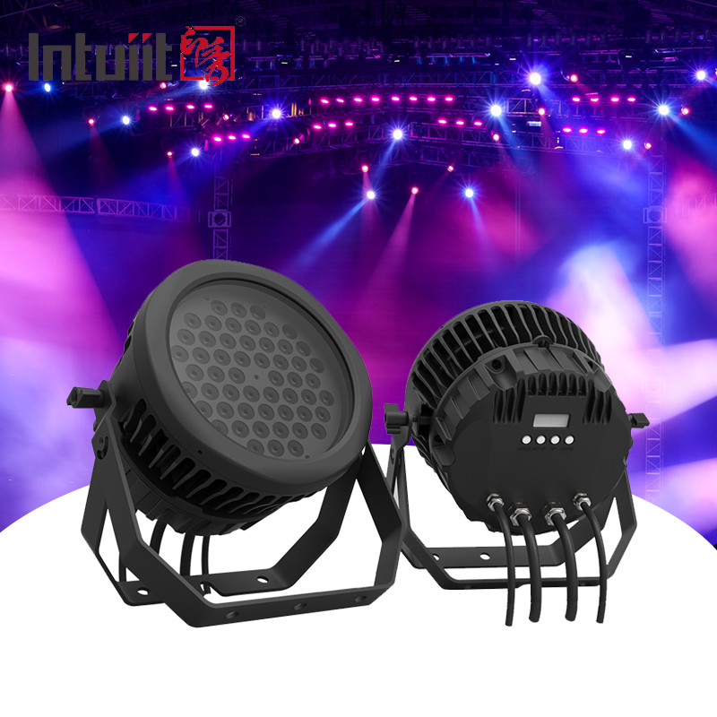 Par54 RGBW RGBW 4in1 dmx512 controllo dj luci per palcoscenico led par light 54*3w