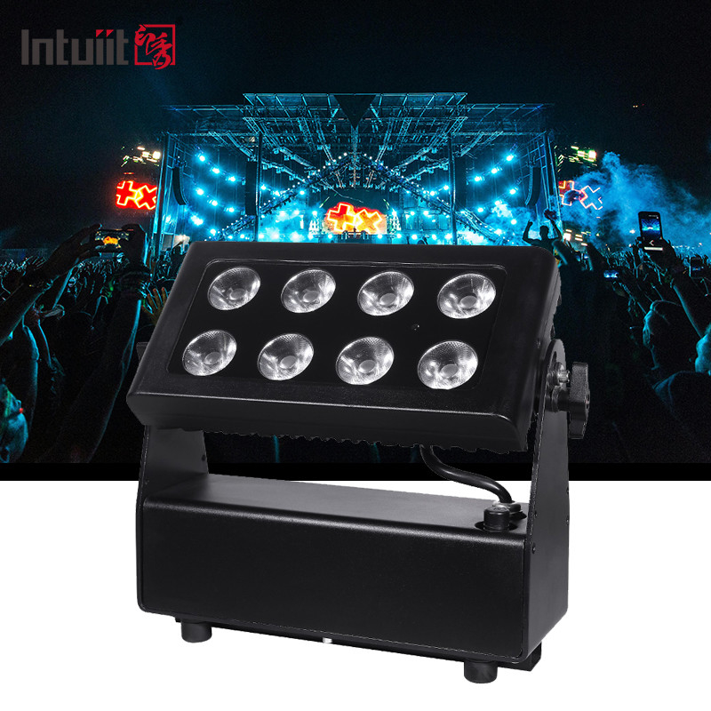 8*15W RGBW 4 in 1 A batteria LED Quadratura Par Luce Esterno Acqueproof Stage Light DMX Control DJ Disco Equipment Illuminazione