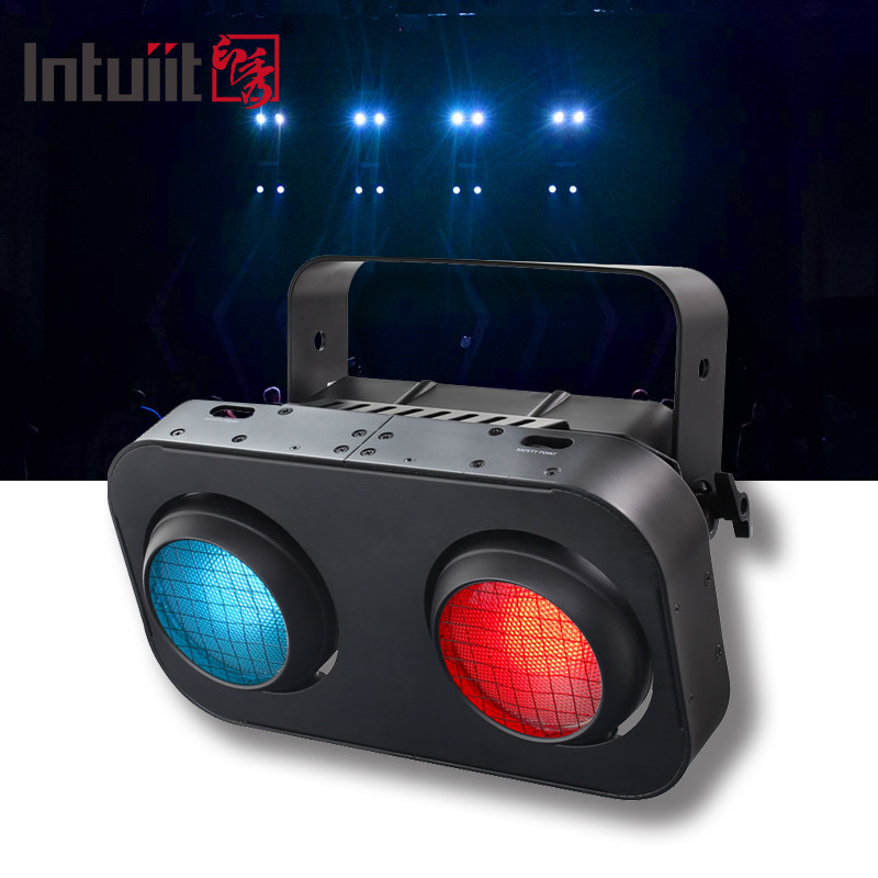 200W 2in1 Eyes LED COB Audience Lights per DJ Disco Bar Club Ring Stage Blinder Lights