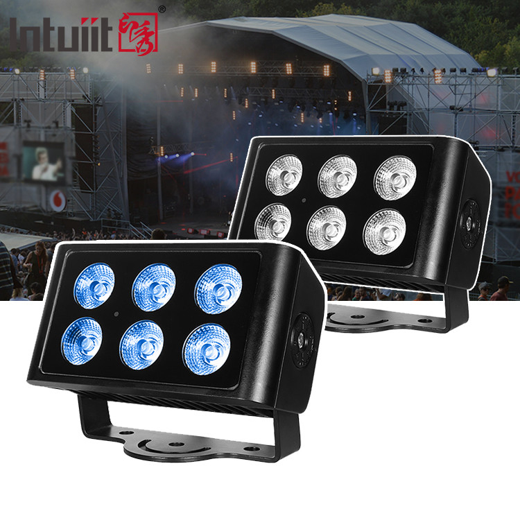 6x5W DMX RGBW 4 in 1 luce a parete LED esterna