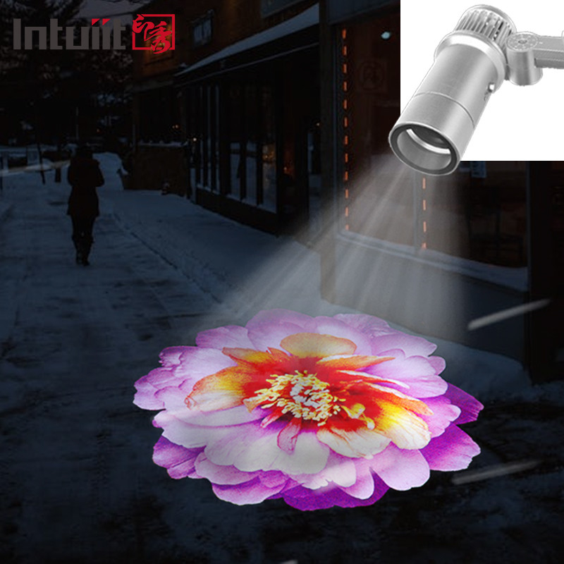 60 Watt Logo personalizzato GOBO Proiettore Luci esterne LED GOBO Proiettore Lampada IP65 impermeabile Per aziende Negozio Anteriore pubblicità E matrimonio