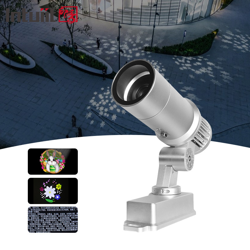Proiettore di logo a LED da 60W con pubblicità Gobo per luce a LED Corpo in lega di alluminio IP65
