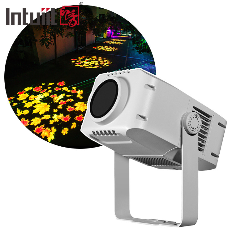 Proiettore Gobo Esterno 100W Impermeabile Pubblicità Logo personalizzato Colore pieno LED Proiettore di logo impermeabile