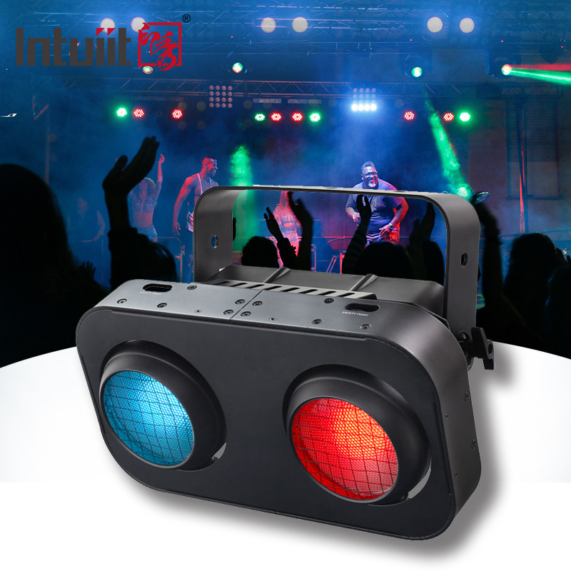 2 Occhi 2x90W RGB 2IN1 LED COB Blinder Light Amber Warm White Professional DJ Party Stage Effect Lighting