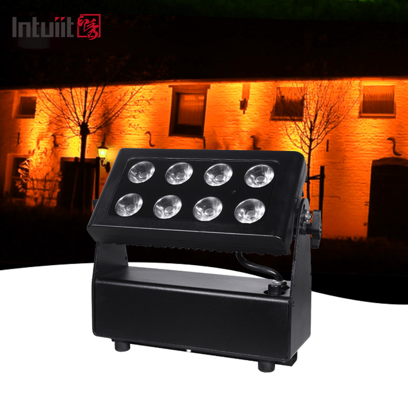 Proiettore di illuminazione a colori a batteria impermeabile a batteria senza fili 8X15W RGBW LED Luci a LED