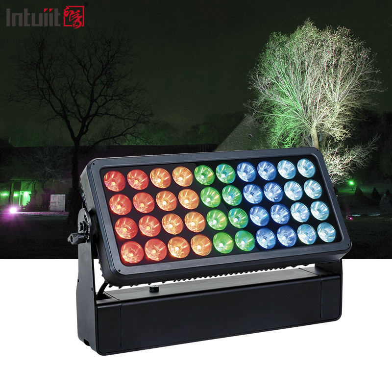 40X10W Natale all'aperto Città Edificio Solare Led Matrice Strobe Wall Wash Up Light Stage City Color Light