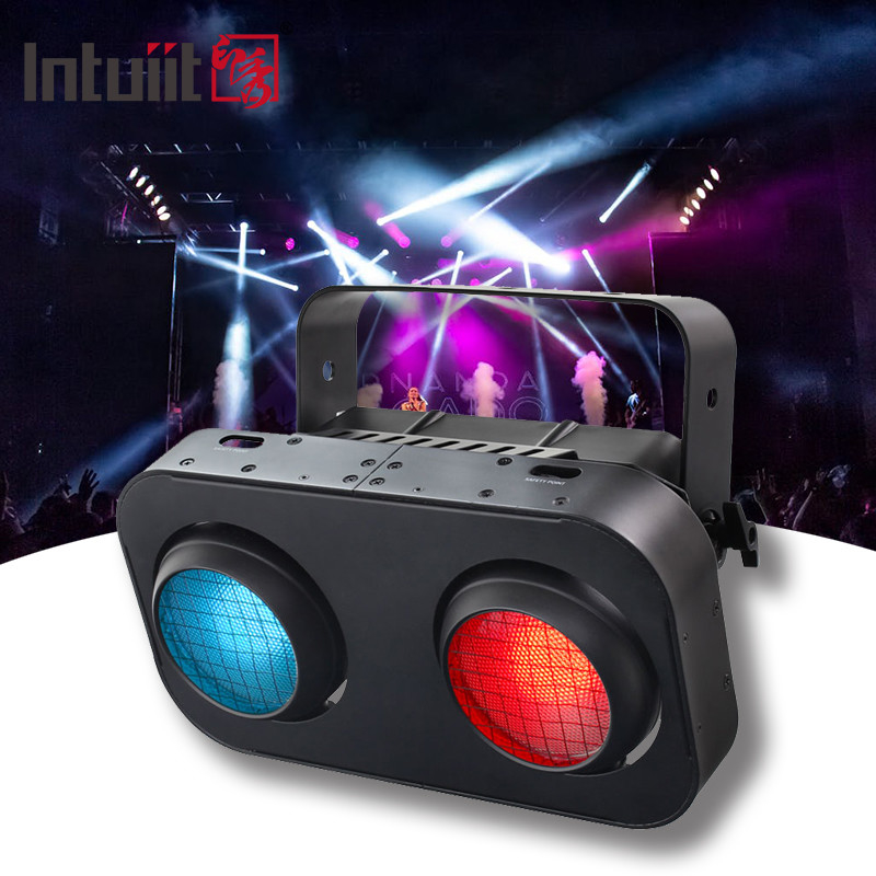 200W 2 Occhi COB Luce da palco bianca calda 2in1 Effetto cieco per il pubblico esterno Luce da palco a LED