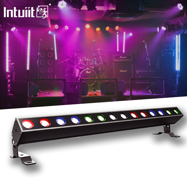 Ignibile IP65 RGBW 4in1 14x10w Pixel Bar LED Wall Washer DMX512 Controllo Bianco per nozze DJ Beam Stage Lighting