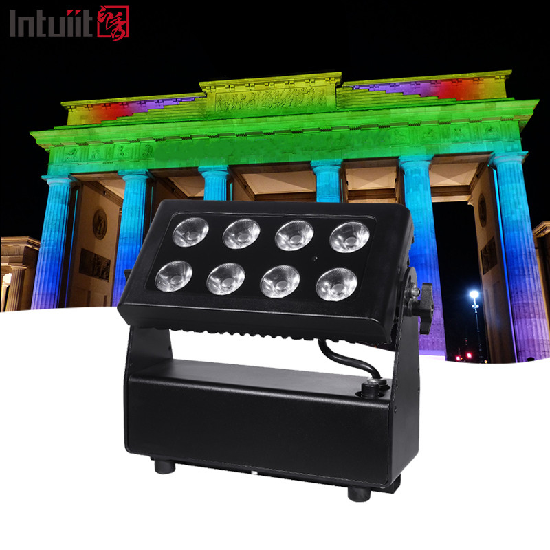 IP65 impermeabile 8x10w batteria wireless alimentata da Par Uplight Dmx Stage Led Wall Washer Light