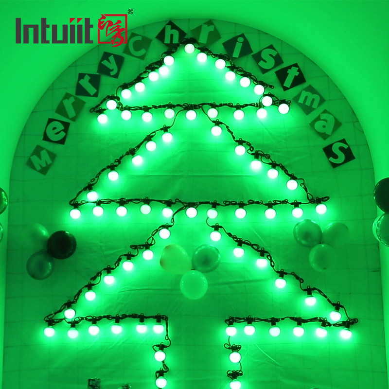 Illuminazione natalizia lampadina a LED pixel LED luce impermeabile Dmx Rgbw Multi Colore String Natale lampadina a LED stringa luce