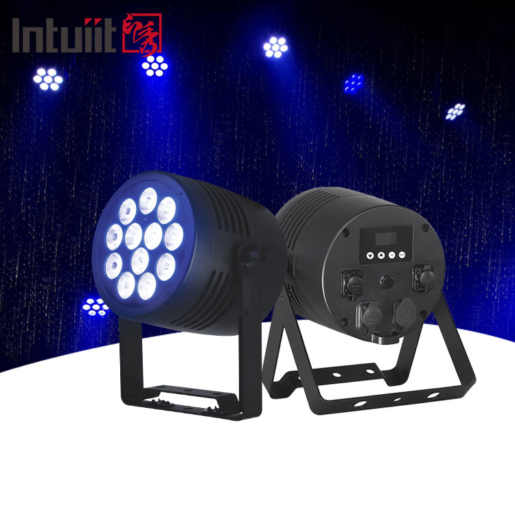 12*20w RGBWA+UV LED Outdoor Waterproof Uplights Wireless Dmx Battery Par Light per la decorazione della casa Effetti da palcoscenico Evento Club
