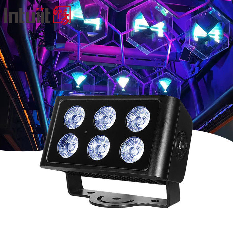 6x5W Indoor Waterproof DMX512 RGBW Proiettore LED Villa Cortile Edificio Ponte Progetto Illuminazione Paesaggistica Colore Proiettore