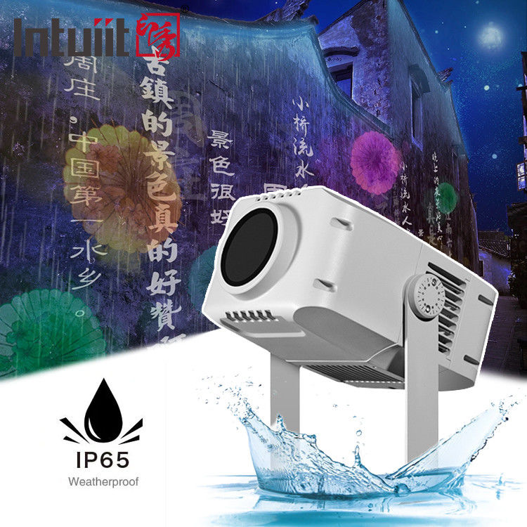 100W Proiettore esterno impermeabile Luce IP65 Proiettore Gobo con effetto fascio a LED DMX DMX512 Controllo