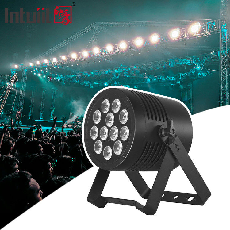 Luci da palcoscenico LED per esterni DMX 12 pezzi * 20W 6 in 1 RGBWA UV Par Light impermeabile per matrimoni / palcoscenici / discoteche / concerti