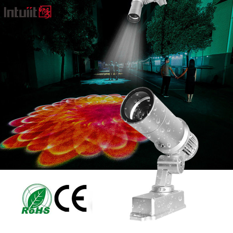 Proiettore di logo IP65 a prova d'acqua Luce natalizia all'aperto 60w LED Proiettore di logo Gobo Luce pubblicitaria all'aperto