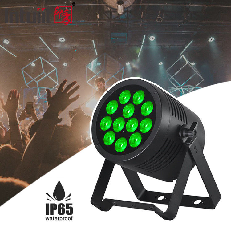 Faretto da palco 12x20w impermeabile RGBWA UV LED PAR DMX IP65 Illuminazione per spettacoli DJ all'aperto
