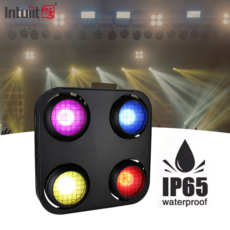 4x90w DMX512 Controllato RGB Illuminazione da palcoscenico LED Lampada impermeabile per tapparelle con corpo in alluminio IP65