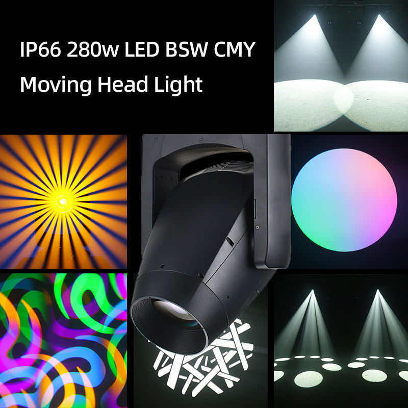 IP66 LED professionale 280W Beam Spot Wash CMY Moving Head Lights per DJ Disco Bar Club Stage Show Equipment Lampade