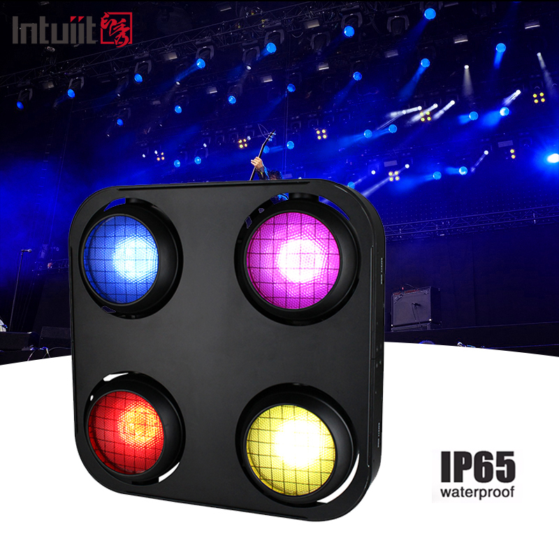 IP65 2in1 ambra e calda bianca impermeabile alla pannocchia Blinder Luce 4x90w 4eyes Audiale DMX512 Luce blinder a LED LED