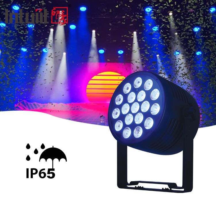 IP65 Outdoor LED Par Lights - 18x20W RGBWA UV 6in1 Ignifuga DJ Stage Light Sound Attivato Auto RDM Supporto&DMX Control Uplights per nozze Musica compleanno Light Show Eventi di festa Illuminazione sul palco