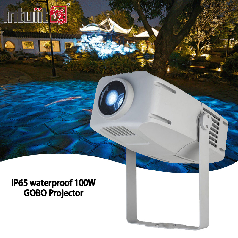 100W all'aperto Acqua colorata Gobo Proiettore Night Club Disco Effetto luce impermeabile Lampada paesaggistica Luce pubblicitaria Luce