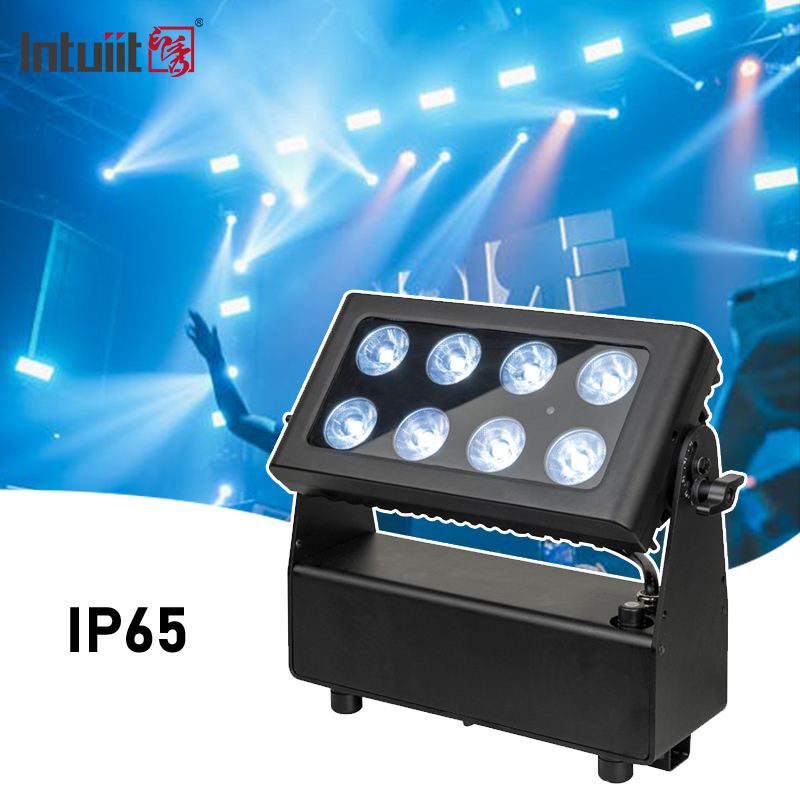 IP65 Batteria luce LED Moving Head Light Luci da palco ad alta potenza 8x15W Dmx512 Controllo