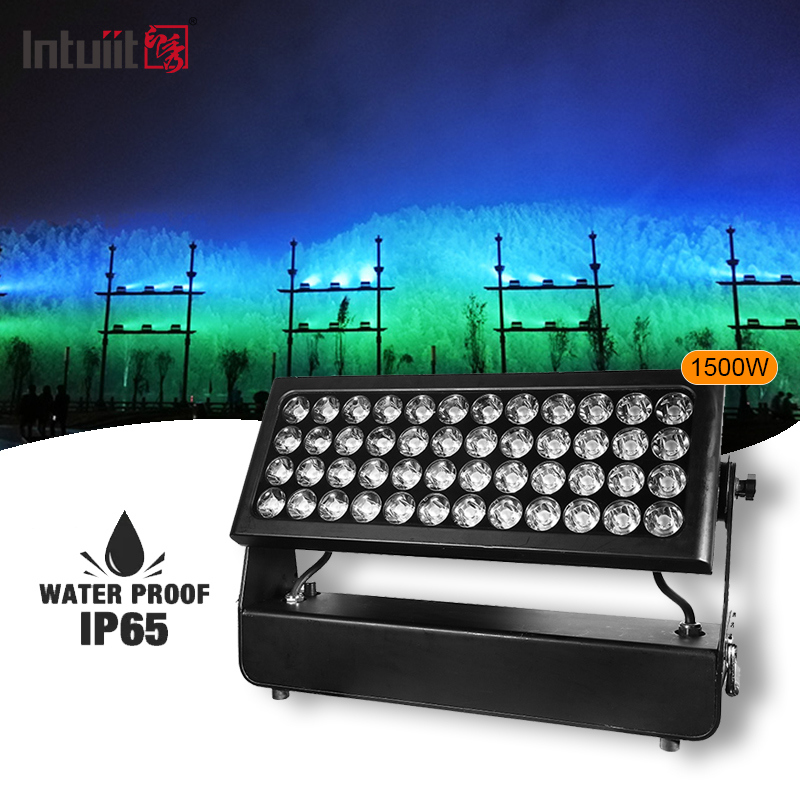 1500W RGBW 4IN1 IP65 LED Wall Washer Light DMX Stage Wash Lighting Outdoor City Color