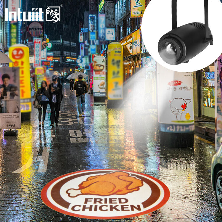 Segnali pubblicitari personalizzati proiettore di segnali statici da 60 W, pubblicità a LED, segnale di proiettore esterno impermeabile