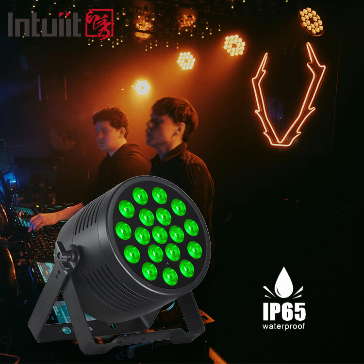 Luce Par LED da Palco Impermeabile ad Alta Efficienza 18x20W Controllo DMX512 Design a Risparmio Energetico RGBWA UV per Matrimoni DJ