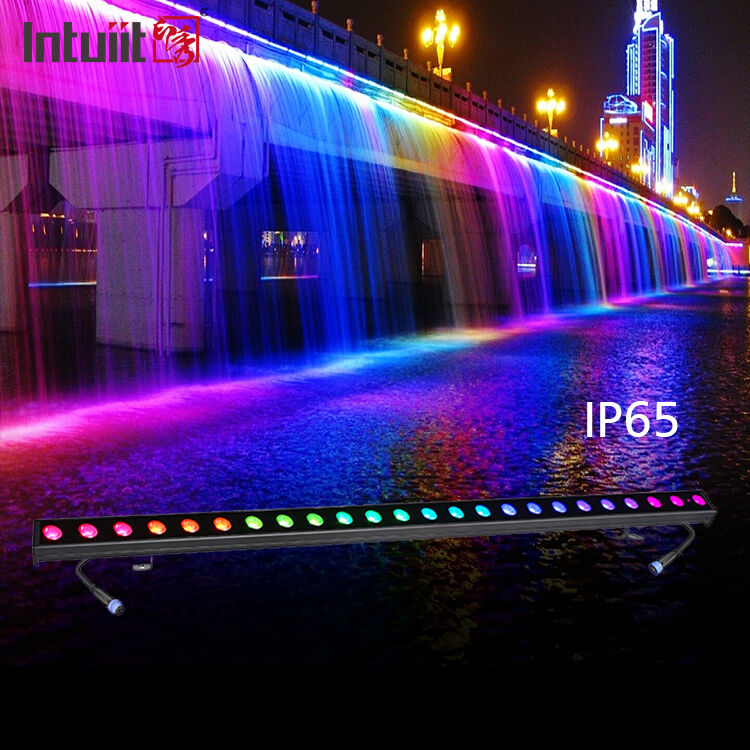 Linear Wall Washer Light 24*2W Aluminum RGBW DMX IP65 Waterproof for Church Stage Outdoor Lighting