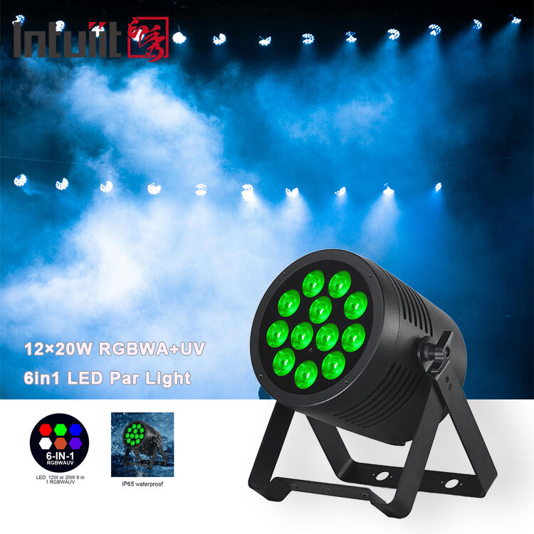 LED 12*20W RGBWA UV LED Par Washer Light DMX512 Controllate luci da palco per evento T Show Parco a tema Concert Performance