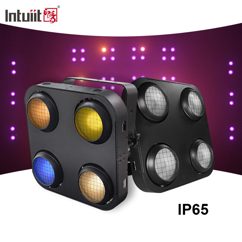 400W impermeabile 4 luci blind blind con RGB caldo Bianco Amber Colori per il palcoscenico LED blind IP65 Audience Light