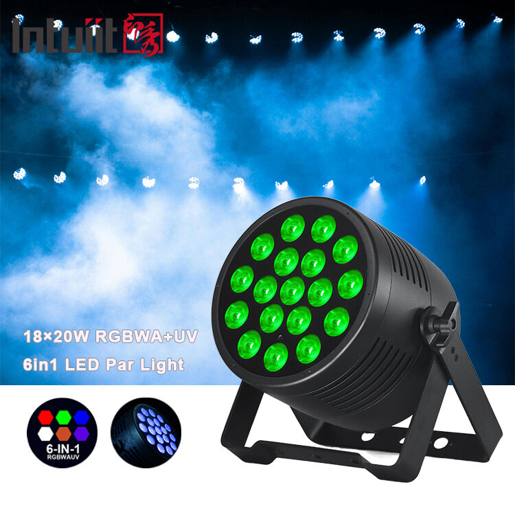 Luce par esterna impermeabile IP65 LED 18x20W RGBWA UV 6in1 Illuminazione professionale per palcoscenico DMX DJ Can per eventi Stadio Club