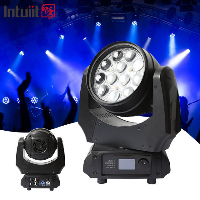 Hot Sale LED Moving Head Wash Light 12x10W RGBW 4in1 DMX512 Lampada per la tintura di palcoscenico professionale per festa di nozze KTV