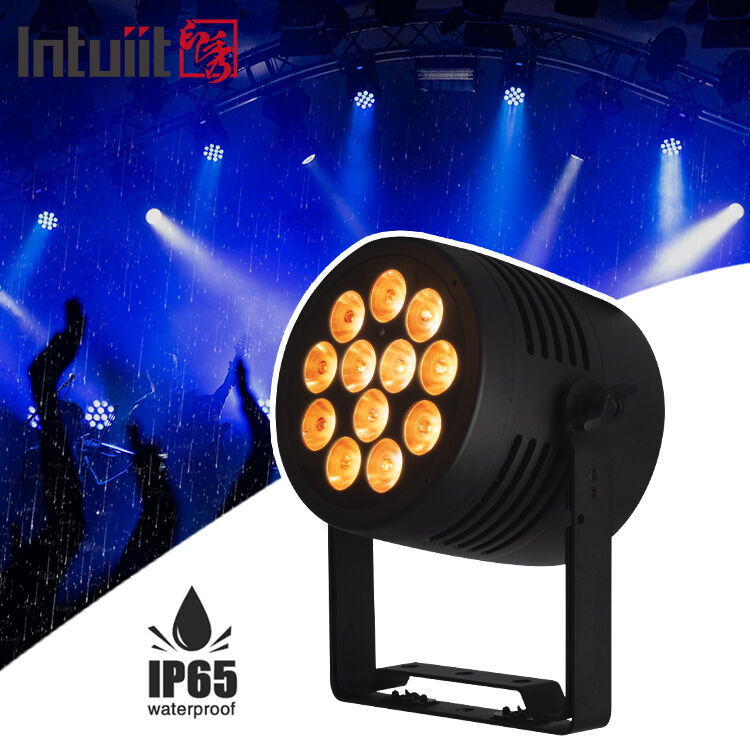 12*20W RGBWA+UV 6in1 LED Par Light IP65 Outdoor Waterproof DMX512 Stage Uplighting per DJ Wedding Party